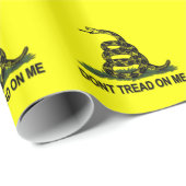 Gadsden-Flagge treten nicht auf mir patriotischen Geschenkpapier (Rolleneckpunkt)
