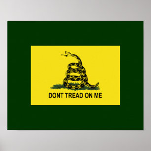 Gadsden-Flagge treten nicht auf mir Poster