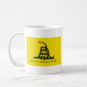 Gadsden-Flagge - treten Sie nicht auf mir - Kaffeetasse (Links)