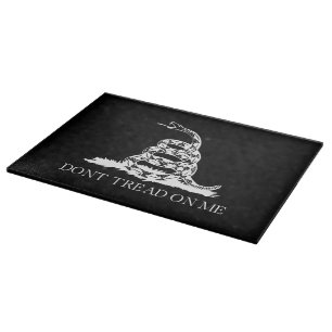 Gadsden-Flagge tritt mir nicht zu nahe Schwarz Gel Schneidebrett