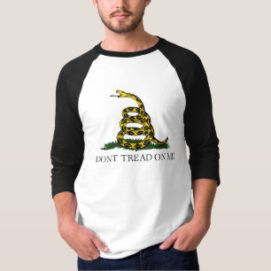 Gadsden-Flagge tritt mir nicht zu nahe Schwarz Gel T-Shirt