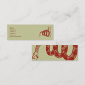 Gadsden-Flaggen-Visitenkarten Mini Visitenkarte (Vorne/Hinten)