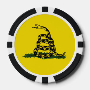 Gadsden-Flaggenvariante Pokerchips