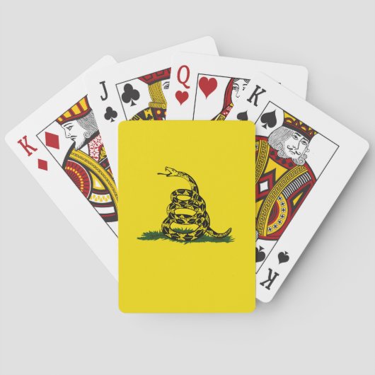 Gadsden-Flaggenvariante Spielkarten (Rückseite)