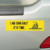 Gadsden John Galt ist es Zeit Autoaufkleber (Auf Auto)