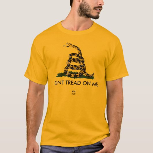 Gadsden Rattler, TRETEN NICHT AUF MIR, wird T-Shirt (Vorderseite)
