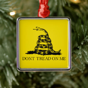 Gadsden-Rattlesnake-Flagge: Amerikanischer Unabhän Ornament Aus Metall
