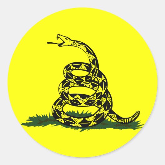Gadsden Snake Sticker (Vorderseite)