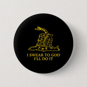Gadsden Snek-Schlangenflagge Don't Tread Parodie G Button