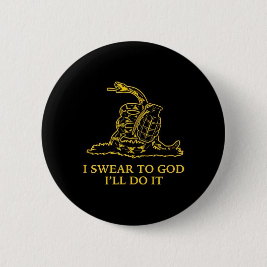 Gadsden Snek-Schlangenflagge Don't Tread Parodie G Button (Vorderseite)
