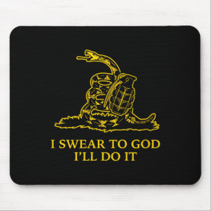 Gadsden Snek Schlangenflagge Don't Tread Parodie G Mousepad
