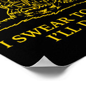 Gadsden Snek Snake Flag Don't Tread Parody Grenade Poster (Ecke)