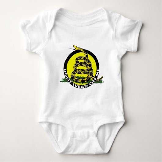 Gadsden-Symbol - treten Sie nicht auf mir Baby Strampler (Vorderseite)