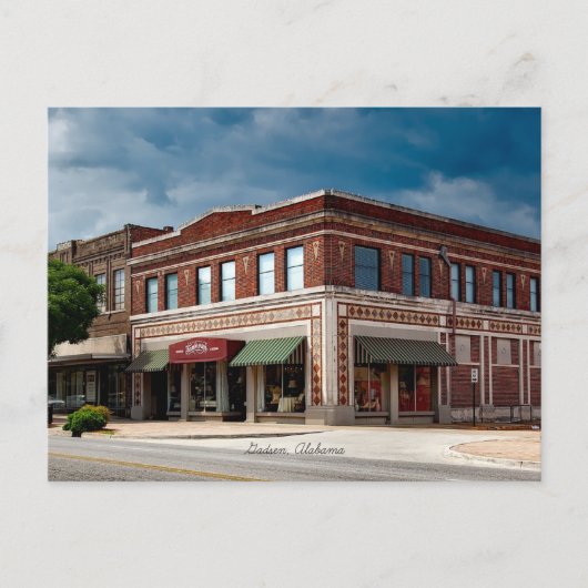 Gadsen, Stadtbild von Alabama Postkarte (Vorderseite)