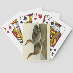 Gadwall Duck - John Audubons Vögel in Amerika Spielkarten