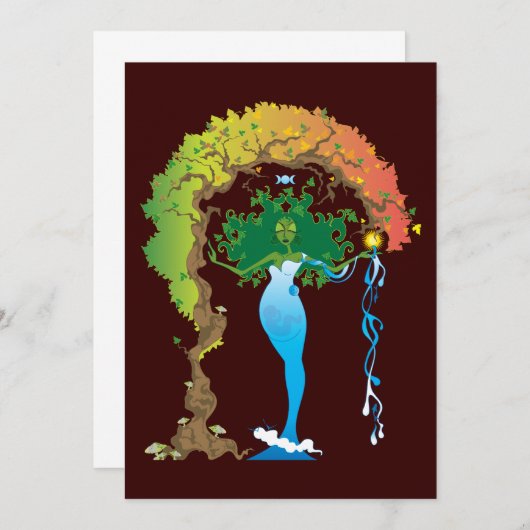 Gaea Einladungen (Vorne/Hinten)