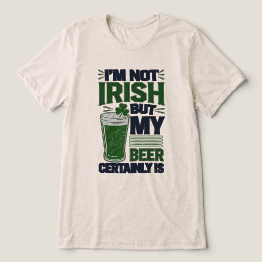 Gaelic Beer Tri-Blend Shirt (Design Vorderseite)