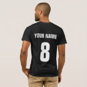 Gaelic Football GAA Peil Shirsey T-Shirt (Schwarz voll)