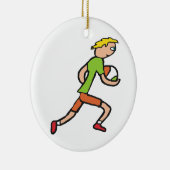 Gaelic Football Keramik Ornament (Rechts)