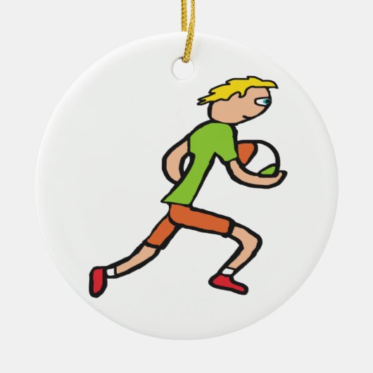 Gaelic Football Keramik Ornament (Vorne)