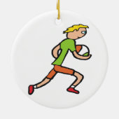 Gaelic Football Keramik Ornament (Hinten)