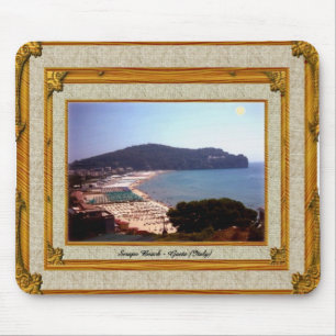 Gaeta Beach Vintage Rahmen Mousepad