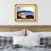 Gaeta Beach Vintager Rahmen Leinwanddruck (Insitu (Schlafzimmer))