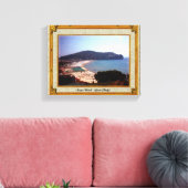 Gaeta Beach Vintager Rahmen Leinwanddruck (Insitu (Wohnzimmer))