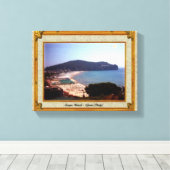 Gaeta Beach Vintager Rahmen Leinwanddruck (Insitu (Holzboden))