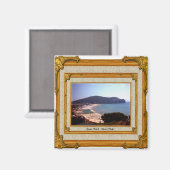 Gaeta Beach Vintager Rahmen Magnet (Vorderseite/Rückseite)