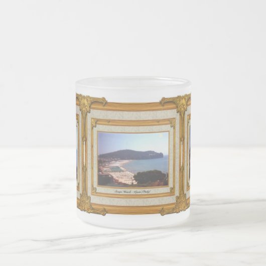 Gaeta Beach Vintager Rahmen Mattglastasse (Mittel)
