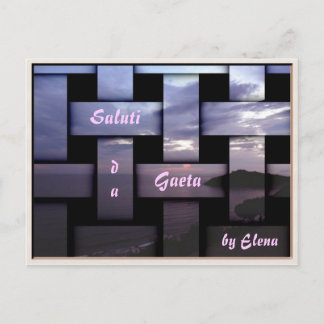 Gaeta Sea View Mosaik Postkarte