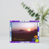 Gaeta-Sunshine am Strand Postkarte (Stehend Vorderseite)