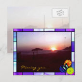 Gaeta-Sunshine am Strand Postkarte (Vorne/Hinten)