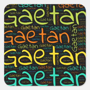 Gaetan Quadratischer Aufkleber