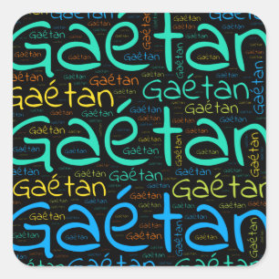 Gaetan Quadratischer Aufkleber