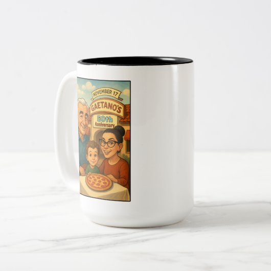 Gaetano's von Tierrasanta Tasse zum 50-jährigen Ju (Vorderseite Links)