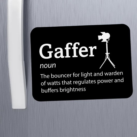 Gaffer Definition - Crew 3 x 4" Flex Magnet