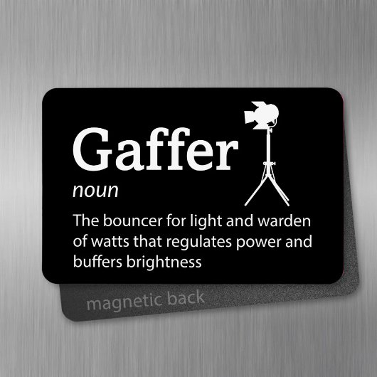 Gaffer-Definition - Crew 4" x 6" Flex Magnet