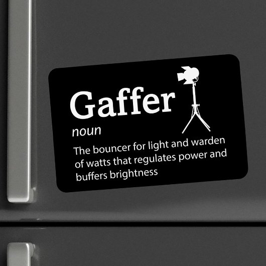 Gaffer-Definition - Crew 4" x 6" Flex Magnet