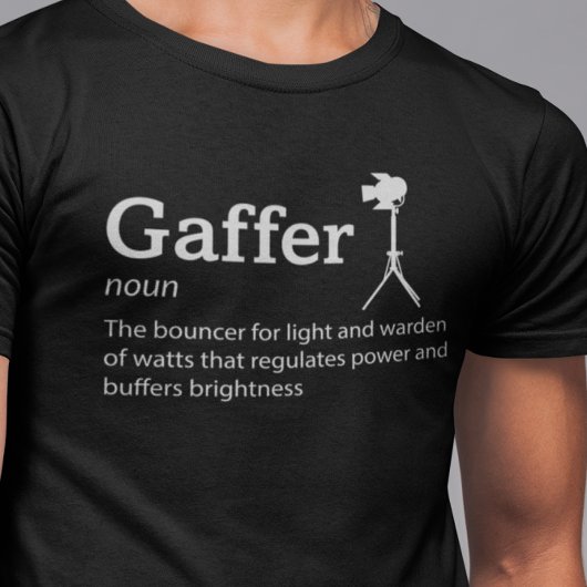 Gaffer Definition Dunkler Modus - Crew T-Shirt