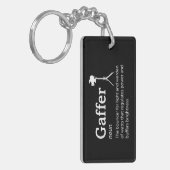 Gaffer Definition - Funny Film Crew Schlüsselanhänger (Vorderseite links)