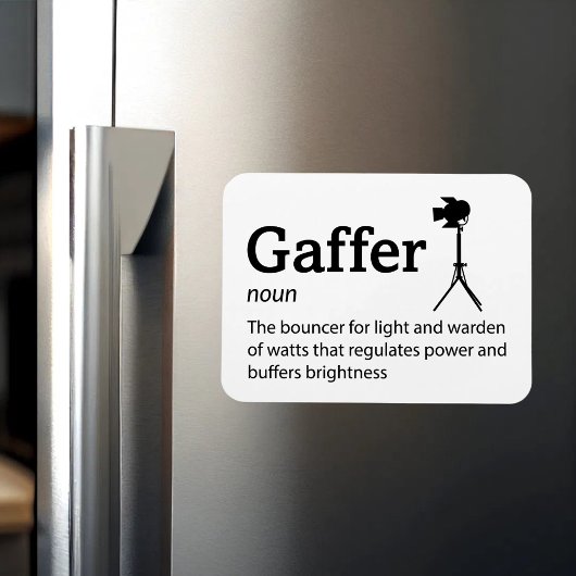 Gaffer Definition - Set Life 3" x 4" Flex Magnet