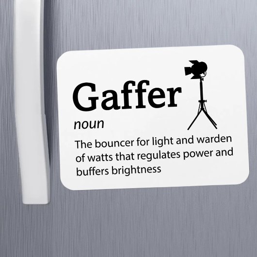 Gaffer Definition - Set Life 3" x 4" Flex Magnet
