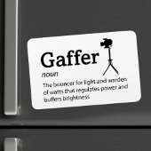 Gaffer Definition - Set Life 4" x 6" Flex Magnet