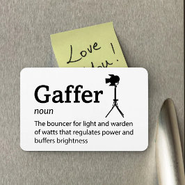 Gaffer Definition - Set Life 4" x 6" Flex Magnet