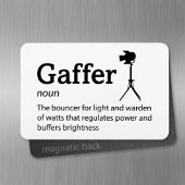 Gaffer Definition - Set Life 4" x 6" Flex Magnet
