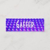 Gaffer Visitenkarte (Rückseite)