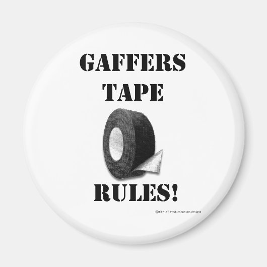 Gaffers Tape Rules Magnet (Vorne)