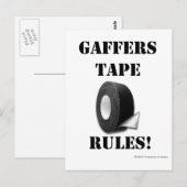 Gaffers Tape Rules Postkarte (Vorne/Hinten)
